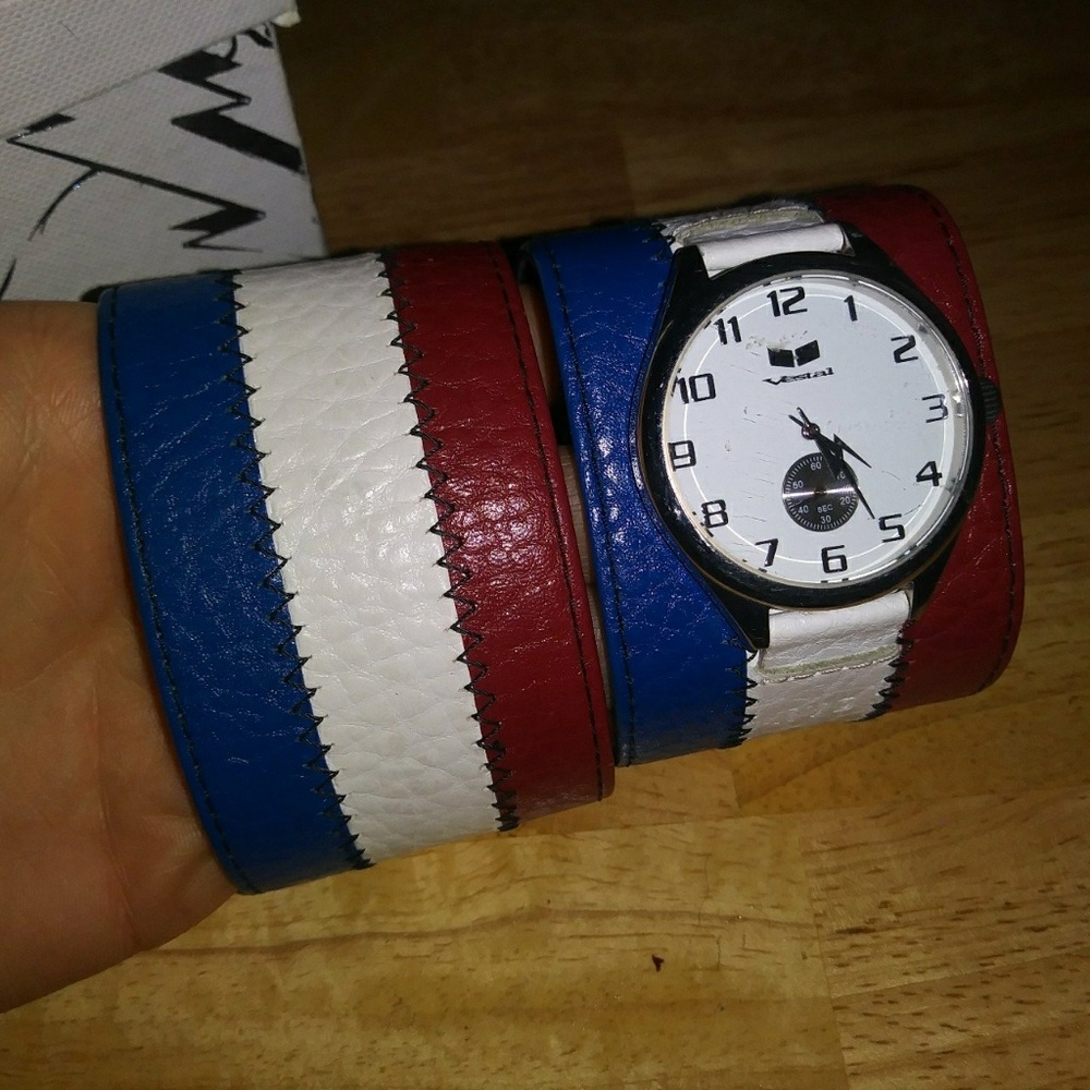 Kat Von D Vestal Genuine Leather Wristband/watch